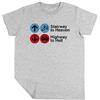 Luxogo Scegliere Ragazzi Ragazze Unisex Grigio T-Shirt Maglietta Maniche Corte Kids Grey T-Shirt