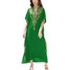 YOUKD Abito Lungo da Donna in Kaftano Lungo Estivo da Donna Kimono Taglie Forti Taglia Unica