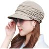 Wioklwe Cappelli per chemioterapia, berretto da baseball in bambù, da donna, in cotone, cappelli morbidi, copricapo per cancro, copricapo per capelli, copricapo, Beige, Taglia unica