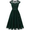 Wedtrend Donne 1950 Audrey Hepbun Vintage di Polka Dots Cocktail Vestito | Abito da donna aderente e svasato, linea ad A, stile anni '40, per chiesa, ospiti di nozze, tea party, lavoro e appuntamenti