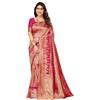 Yashika Presente Banarasi Kanjivaram Silk Sari Per Le Donne Alla Moda|| AZ-YS-P1-MALIYA-PARENT Nuovo, Rosa, taglia unica