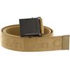 Calvin Klein cintura Casual Utility Plaque Webbing Belt W135 Antique Bronze marrone