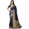 Sugathari Banarasi Saree Pure Kanjivaram Silk Saree Soft nuove signore 2023 Design Wear Pattu Sarees Ultime collezioni di sari in cotone con camicetta pezzo per matrimonio sadi (SAM PARI-113)