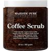 Majestic Pure Arabica Coffee Scrub - All Natural Body Scrub for Skin Care, Stretch Marks, Acne & Cellulite, Reduce the Look of Spider Veins, Eczema, Age Spots & Varicose Veins - 300mls