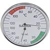 SPIRATO Termometro igrometro per sauna, strumento combinato in acciaio inox