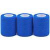 JPstraps Benda Coesiva Autoadesiva per CrossFit - Confezione da 3 Bende 5 cm x 4,5 m Autoadesiva, Ideale per CrossFit (Blu) | Confezione da 3 bende autoadesive, per Crossfit