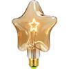 TIANFAN E27 Lulb LED vintage doppia stella 4W Dimmabile 220-240 V 2000 Kelvin Specialità Lulbo decorativo Super Giallo caldo caldo