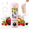 MOFXWHE Frullatore portatile da 700 ml, piccolo spremiagrumi, frullatore da viaggio con display digitale, ricaricabile tramite USB, spremiagrumi elettrico portatile, mini frullatore per frullati, frullati