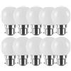 WULUN Lampadina LED B22 2 W baionetta B22 G45 bianco caldo equivalente lampadina a incandescenza da 20 W a 360 ° fascio lampadina LED B22 non dimmerabile, confezione da 10