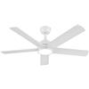 O.n Light is on ON FREDO Ventilatore da Soffitto con Luce LED Regolabile, per Interno e Esterno, Motore Silenzioso e Telecomando - Bianco