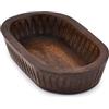Samhita Ciotole decorative in legno di mango per la decorazione della casa, ciotola lunga decorativa in legno per centrotavola (25,4 x 15,2 x 5,1 cm)