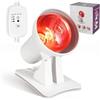 Frogetu Lampada Infrarossi Medicale150 Watt,Lampada a Luce Rossa Terapia con Timer e 4 Temperatura,Red Light Therapy Angolo Regolabile per Rilassamento Muscolare,Circolazione Sanguigna