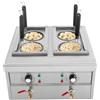PINYELIN Cuocipasta elettrico 4 cestelli 4000W acciaio inox regolabile professionale | 54x46.5x28.5cm, 220V 50Hz, 30-110°C Intervallo di temperatura,temperatura e 4 filtri separati per cucine professionali