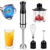 Zoelele 5 in 1 Frullatore a Immersione Multifunzione, 1000 W, 21 marce, con Tritatutto da 800 ml e Misurino da 600 ml, Frusta, Bastone per la schiuma di latte, frullatore, senza BPA