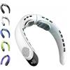 Generic Neckykool - Ventilatore da collo senza pale, ricaricabile, senza lama, con display a LED, regolabile a 3 velocità, comodo da indossare a mani libere, per casa e ufficio (bianco)