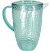 cosedacasa Caraffa con coperchio da 2 litri Bottiglia brocca in plastica chiusa bibite fresche da servire a tavola casa bar colazione Particolare Elegante Moderno (celeste)