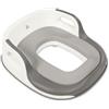hauck Riduttore WC Bambini, Grigio - con Schienale e Maniglie, Sedile WC Universale da 18 Mesi, Facile da Fissare e Pulire