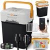 peme Frigo Portatile Elettrico 12V 230V Frigorifero per Auto Camper 22,9L