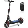 isinwheel GT2 Monopattino Elettrico Adulto Fuoristrada, Autonomia 60 km, Batteria 48V 15Ah, Ruote 11", Doppio Freno, Sospensioni Anteriori e Posteriori, Pieghevole, LED e Frecce, Carico 150 kg