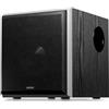 Edifier SUBWOOFER ATTIVO T5s - Woofer da 8 pollici - 70 Watt - Filtro passa-basso - Frequenza fino a 35 Hz - Alloggiamento in MDF per una risonanza ridotta - Standby - Connettori RCA (T5 NERO)