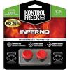 KontrolFreek FPS Freek Inferno Gommini per Controller Xbox | 2x Rialzi Analogici Alti per Xbox Series X|S & Xbox One | Precisione Ultime per Sniper | Rosso