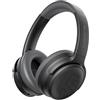 SoundPEATS Space Pro Cuffie Bluetooth 5.4 Over-Ear, Cancellazione Attiva del Rumore Ibrida, 151 Ore di Autonomia, LDAC Hi-Res Audio, Comode Regolabili, 282g, per Smart Working e Viaggi, Nero
