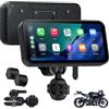 aphqua A622 CarPlay Moto Schermo 6,25 Pollici, CarPlay e Android Auto Wireless, Sistema di Monitoraggio Pressione Pneumatici (TPMS), Impermeabilità IP67, Doppio Bluetooth, GPS, Alimentazione USB/ACC