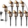 ZOTOYI Faretti LED da Esterno 26M, Angolo Regolabile 8-in-1 24W - Impermeabile IP68 per Architettura, Design Paesaggistico, Cortili e Patii, Faretti per Giardino 400LM