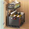 Purova Organizer Sottolavello Cucina 2 Livelli, Altezza Regolabile 41-49 cm
