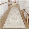 PureCozy Tappeto Corridoio 60x240cm Beige Lavabile Passatoia