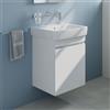 Geberit Renova Plan lavabo, evineo ineo5 evo mobile La: 55 cm, 1 anta, con maniglia incassata,, 501634008+BE0984WH, Renova Plan [Mobili da Bagno > Mobili con Lavabo Integrato]