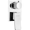 Jacuzzi Miscelatore doccia incasso con deviatore monoleva Jacuzzi | rubinetteria Tank ottone cromato 0TN00400JA00