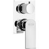 Jacuzzi Miscelatore doccia incasso monoleva con deviatore rotativo Jacuzzi | rubinetteria Twilight ottone cromato 0TI00400JA00