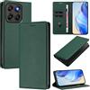 XINYEXIN Cover per Motorola Moto G77/G67/G87, Custodia Portafoglio in Pelle Cover Folio a Libro con Slot per Porta Carte Supporto Magnetica Flip Case - Verde