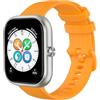 GIOPUEY Cinturini Compatibile con Honor Choice Haylou Watch, Morbido Silicone Cinturino [Resistente all'Usura] [Traspirante] - Yellow
