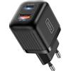 INIU Ricarica 30W Caricabatterie 2-Porte USB C+A, PD 3.0 Super Veloce, Tipo C Charger per iPhone 15 14 Pro Samsung Galaxy S22 Pixel 7 Tablet