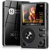 HIFI WALKER Lettore MP3 HiFi H2 con Bluetooth, Lossless DSD DAC Flac, lettore musicale ad alta risoluzione, lettore audio portatile con scheda di memoria da 64 GB, supporta fino a 256 GB