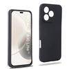 REY Cover in Gel TPU Nera per Honor 400 Lite, Ultra Sottile 0,33 mm, Morbido Flessibile, Custodia Silicone
