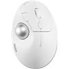 Kensington TB450 Mouse Trackball wireless, Bluetooth LE e connessione 2,4 GHz, 4 opzioni DPI, per collegare fino a 3 dispositivi (K72179WW), bianco-argento