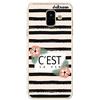 dakanna Custodia per Samsung A6 2018 | Frase C'Est la Vie | Cover in Gel di Silicone TPU Morbido di Alta qualità Trasparente