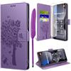 TTSWJBD Cover per Xiaomi Redmi Note 15 5G e Vetro Temperato, Viola