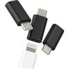 WASRUYI Adattatore da Lightning a USB C per iPhone16 15 Pro, adattatore di ricarica (confezione da 3) per Apple iPad, compatibile con Samsung Galaxy, cavo femmina tipo C, connettore jack maschio, porta dati,
