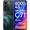 realme C71 Smartphone 256GB con Batteria 6000mAh e Ricarica 45W, Verde