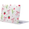 FFBOFFC Custodia for MacBook Pro 13 Pollici, Fiocco alla fragola | Modello A1278, 2012 2011 2010 2009 2008 Versione, Semplice Copertura Del Computer Portatile Resistente alle cadute Shell