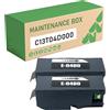 KEUWHLL C13T04D000 04D0 Serbatoio Di Raccolta Inchiostro Compatibile Per Epson T04D0 EWMB1 Scatola Di Manutenzione Per EcoTank ET-7700 ET-7750 L7188 ET7700 ET7750 Stampante 2-pack