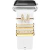 Wowstrap 5 PZ Charms per Cinturino Apple Watch 40mm 44 mm 41 mm 45mm 38mm 42 mm Uomo/Donna, Ciondoli Anello Decorativo Gioielleria per iWatch serie 3 4 5 6 7 8 se Cinturini Sport Silicone smartwatch Accessori