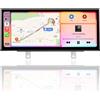 PEMP Schermo ultrasottile 12,3 pollici per BMW Serie 3 F30 NBT CIC 2012-2017, CarPlay e Android Auto cablato e wireless, chiamate tramite Bluetooth originale dell'auto