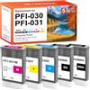 Nalifystic PFI-030 PFI-031 PFI 030 PFI 031 Cartuccia compatible per CAN PFI-030MBK PFI-030BK PFI-030C PFI-031M PFI-030Y per ImagePrograf TA-20 TA-30 TM-240(5Pezzi,Mattschwarz,Nero,Ciano,Magenta,Giallo