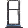 Generico Vassoio Compatibile per Motorola Edge 20 Lite 5G XT2139 Carrello Alloggio SUPPORTO adattatore SLOT PORTA CARD carrello per SCHEDA SIM + vano Memoria Micro Sd (Nero)