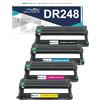 LCL DR248CL DR248 Drum Unit Compatibile per Brother Tamburo DR-248CL Drum per | DCP-L3515CDW DCP-L3520CDW DCP-L3555CDW,DCP-L3560CDW HL-L3220CW HL-L3240CDW HL-L8230CDW MFC-L3740CDW(4Pack,Per KCMY